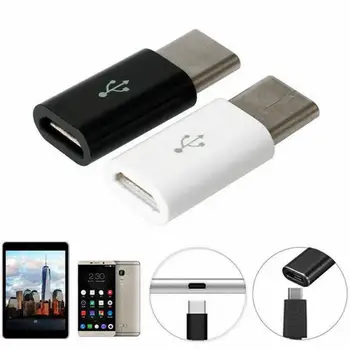 1 бр. адаптер за мобилния телефон, Micro USB към USB C адаптер Micro USB конектор, подходящи за Xiaomi Huawei USB адаптер TypeC аксесоари