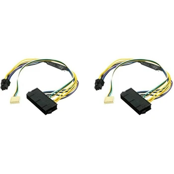 12-Инчов кабел за адаптер за захранване на основната 24-контакт за захранване ATX до 6-номера за контакт блок захранване 18AWG за HP Z240/HP EliteDesk 80
