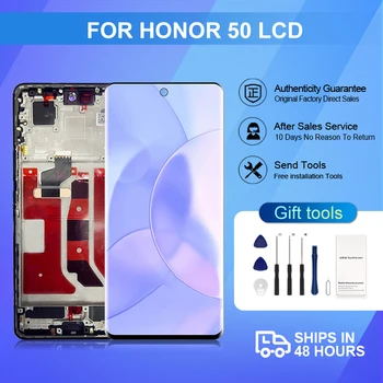 1бр 6,57 Инчов Дисплей За Huawei Honor 50 LCD сензорен панел Дигитайзер на Екрана NTH-NX9 NTH-AN00 В Колекцията С инструменти Безплатна Доставка