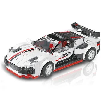 2023 Нов модел Super Pull Back Racing MC1, строителни блокчета, Комплекти Тухли, Класически автомобили, детски играчки За деца, подарък