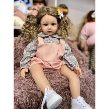 60 см Памучен кукла за тяло с къдрава коса, имитирующая кукла, играчка за деца, същата като на снимката, най-високо качество