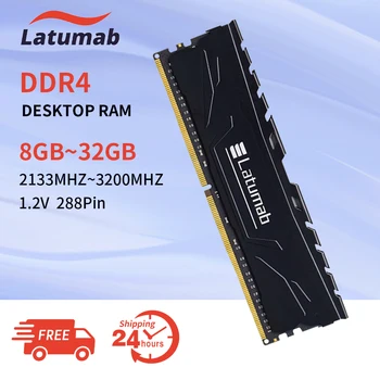 Latumab Memoria Оперативна памет DDR4 8 GB 16 GB 32 GB, 3200 Mhz 2666 Mhz 2400 Mhz, 2133 Mhz 3600 Mhz DIMM PC3-21300 25600 Памет настолен Компютър DDR4