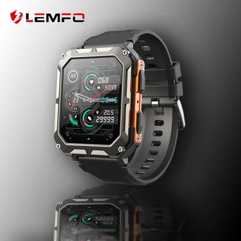LEMFO C20Pro Смарт часовници Мъжки Спортни Smartwatch Bluetooth Предизвикателство 35 Дни в режим на готовност 123 Спортни режим 1,83-инчов HD екран