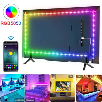 Rgb Светодиодна лента 5050 WS2812b Светодиодна лента за Спални Rgbw USB led лента за телевизор Цветни Детски стая Tv Ambilight