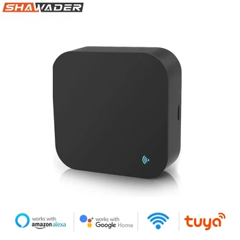SHAWADER Smart WiFi IR дистанционно управление ТЕЛЕВИЗИЯ Климатик Вентилатор Таймер от Google Алекса Voice 2,4 Ghz IR + RF география Универсален