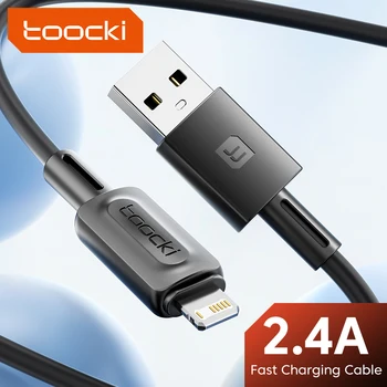 Toocki2.4 A USB Кабел За Бързо Зареждане Зарядно Устройство Кабел За iPhone 14 13 12 11 Pro Max Mini X XR XS 8 7 Plus на iPad Кабел за Предаване на данни За iPhone