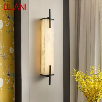 ULANI Brass Стенни лампи за помещения, Стенни лампи, Съвременна спалня, Луксозна Мраморна led лампа, дизайн на Балкона, За дома, Коридор