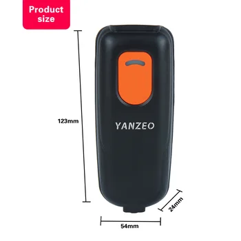 Yanzeo P1600 Mini 1D баркод скенер Четец баркод Bluetooth 2.4 g Безжичен приемник за IOS, Android, Windows