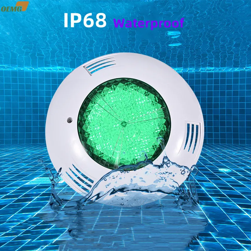 led монтиран на стената лампа за басейн RGB цветен дистанционно управление, ABS подводна лампа ниско напрежение 12-18 W външен водоустойчив озеленяване лампа0