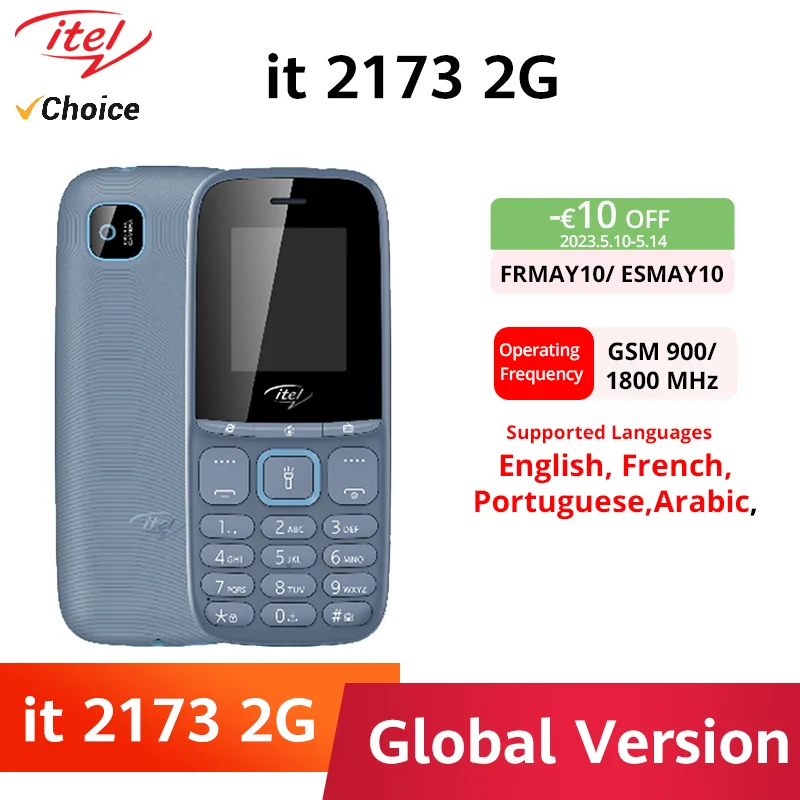 мобилен Телефон it 2173 Itel дисплей с 4,5 см (1,8) QVGA, Батерия капацитет 000 ма, Телефонна книга: 2000 контакта със снимки / икона0