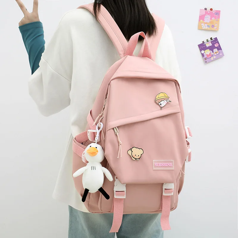 Корейската версия, Универсална раница за старшеклассниц в стил Харадзюку, Дизайнерска чанта за момичета, Корейска детска голям капацитет, Стил Ins Bolsas1