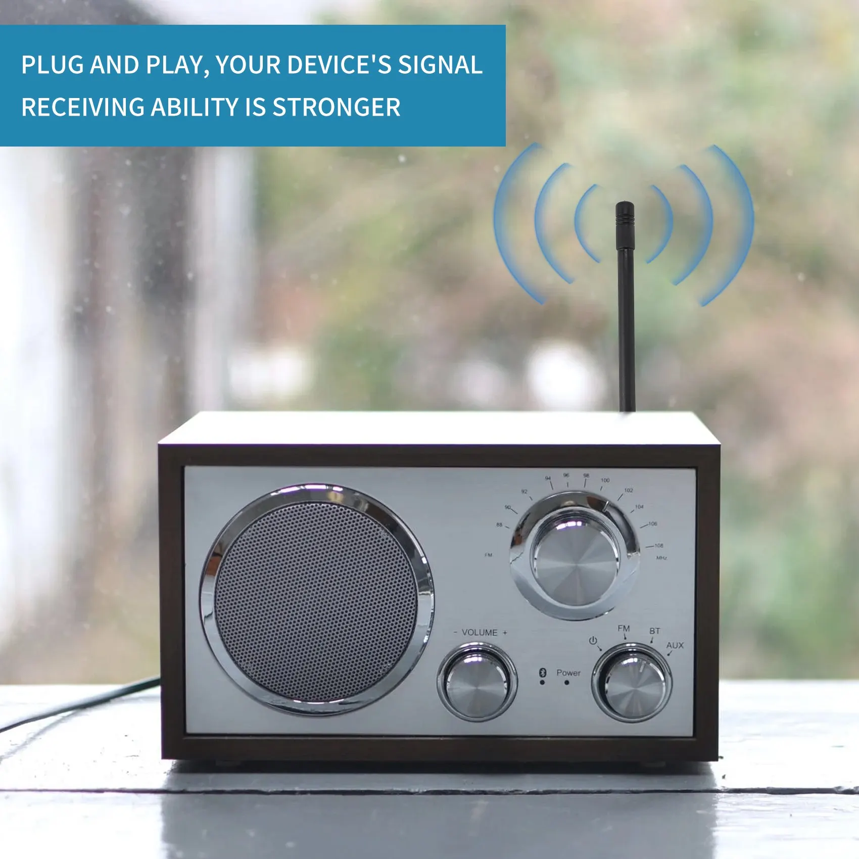 Мини Говорител Универсален 3,5 mm Радио Външна аудио Антена Отвор за слушалки Външна антена, 3,5 мм1
