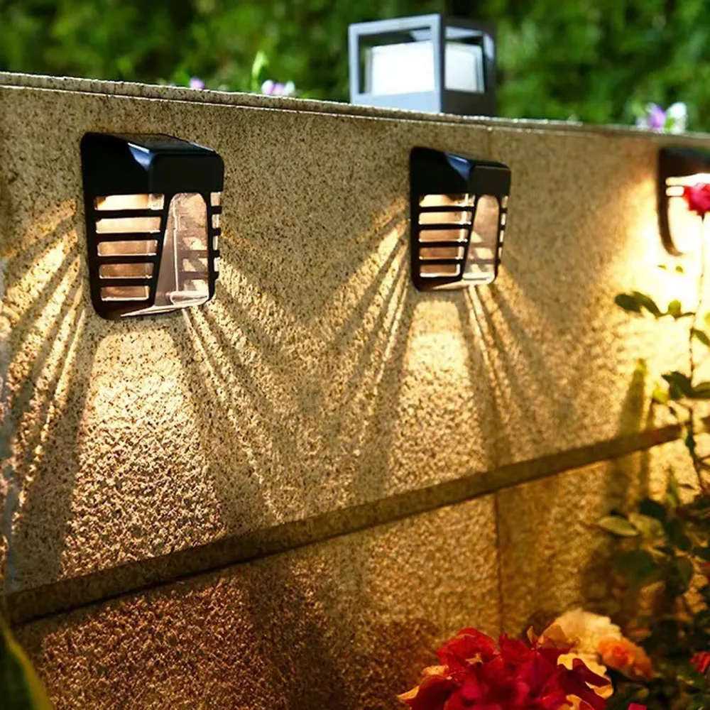 Улични Слънчева светлина за една ограда с кухи каишка, Персонализиран Външен стенен монтаж, лампа за нашата градина1