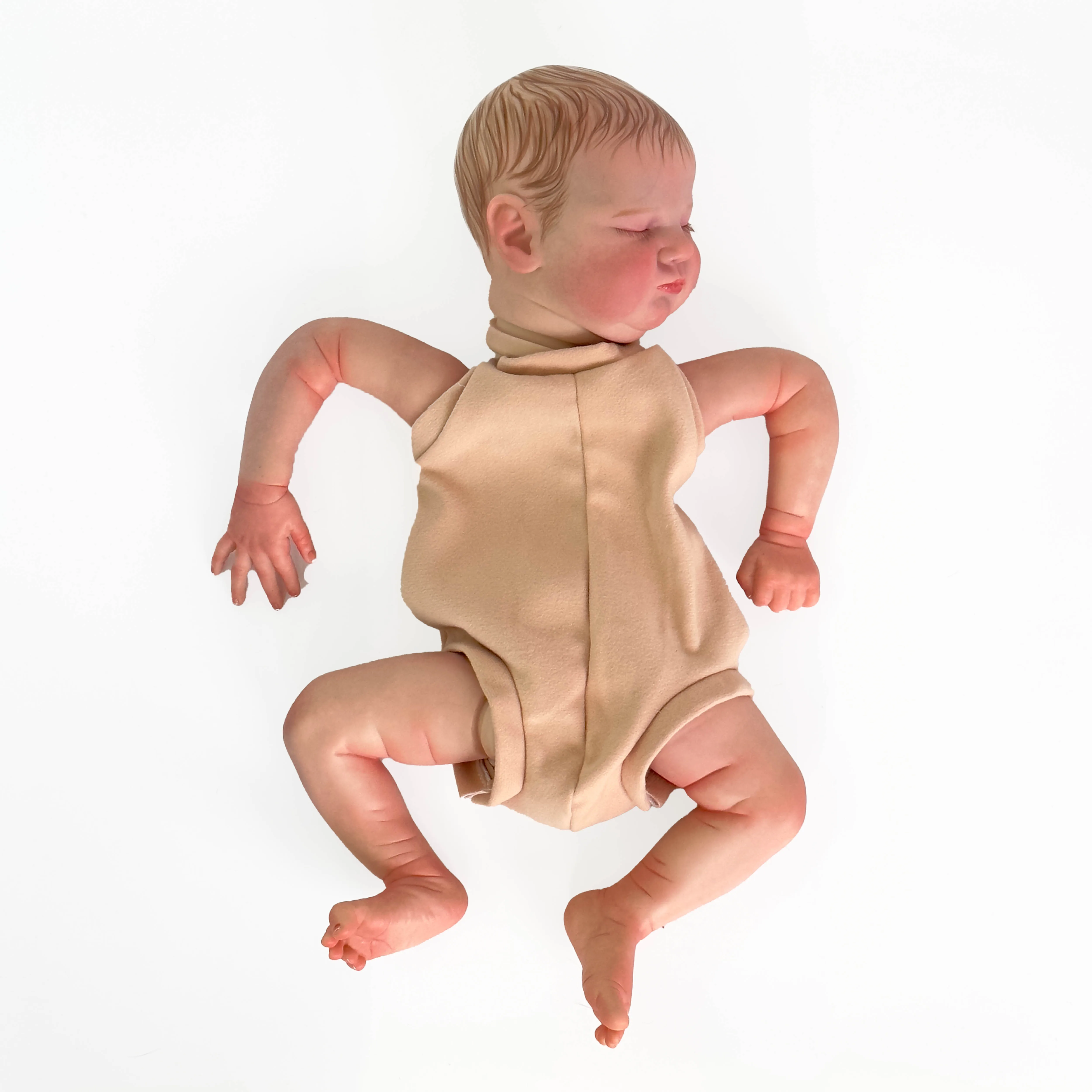 Санди 19 инча Комплект за Новородено Кукли Реборн Baby Quinlyn Реалистични Меки На Пипане Вече Боядисани Непълни Част на Кукли2