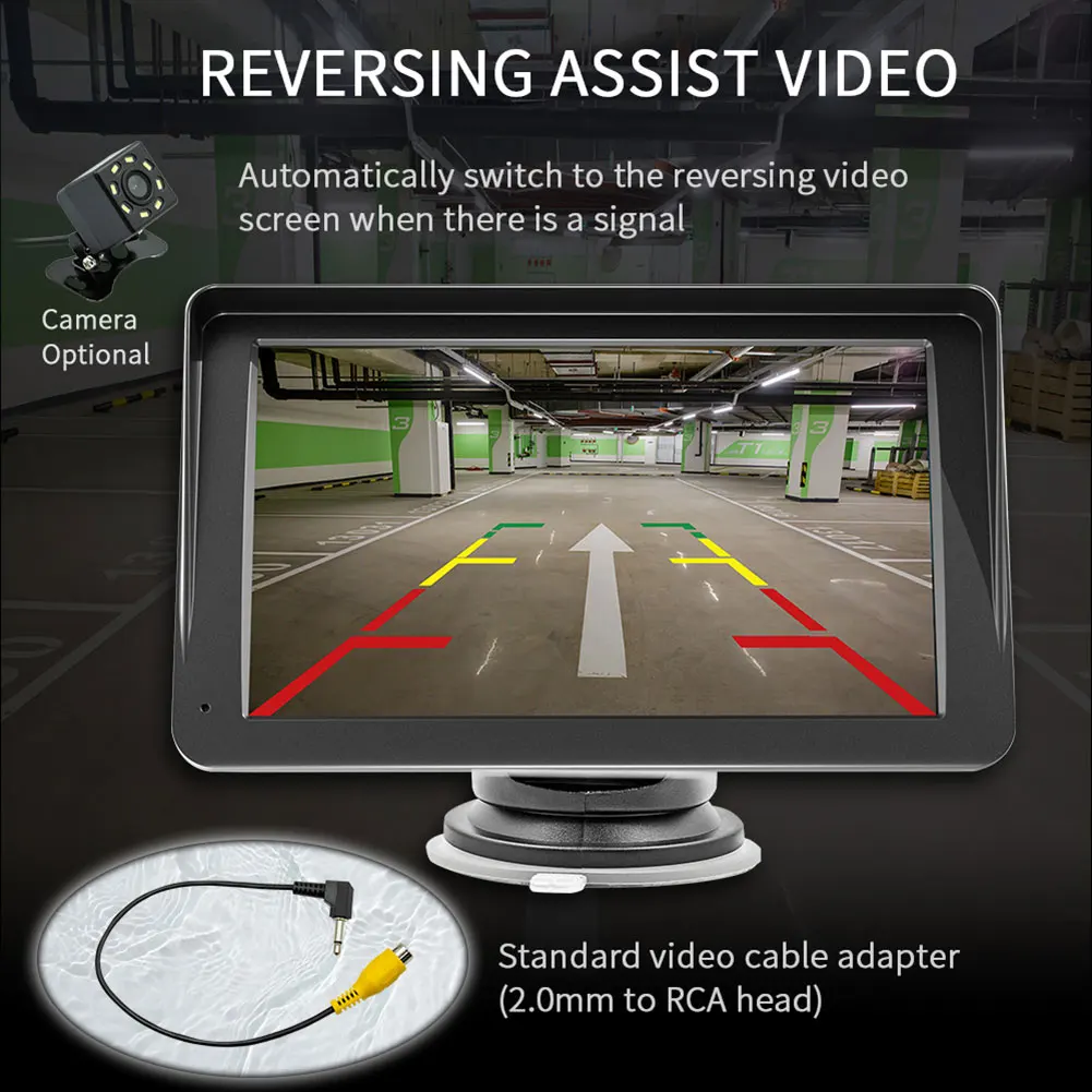 7-Инчов Авто Радио с Дистанционно Управление, Безжичен Carplay Android Auto Motor MP5 Плейър 2.4 G/5G WiFi, съвместим с Bluetooth, 5.0 TF FM-камера3