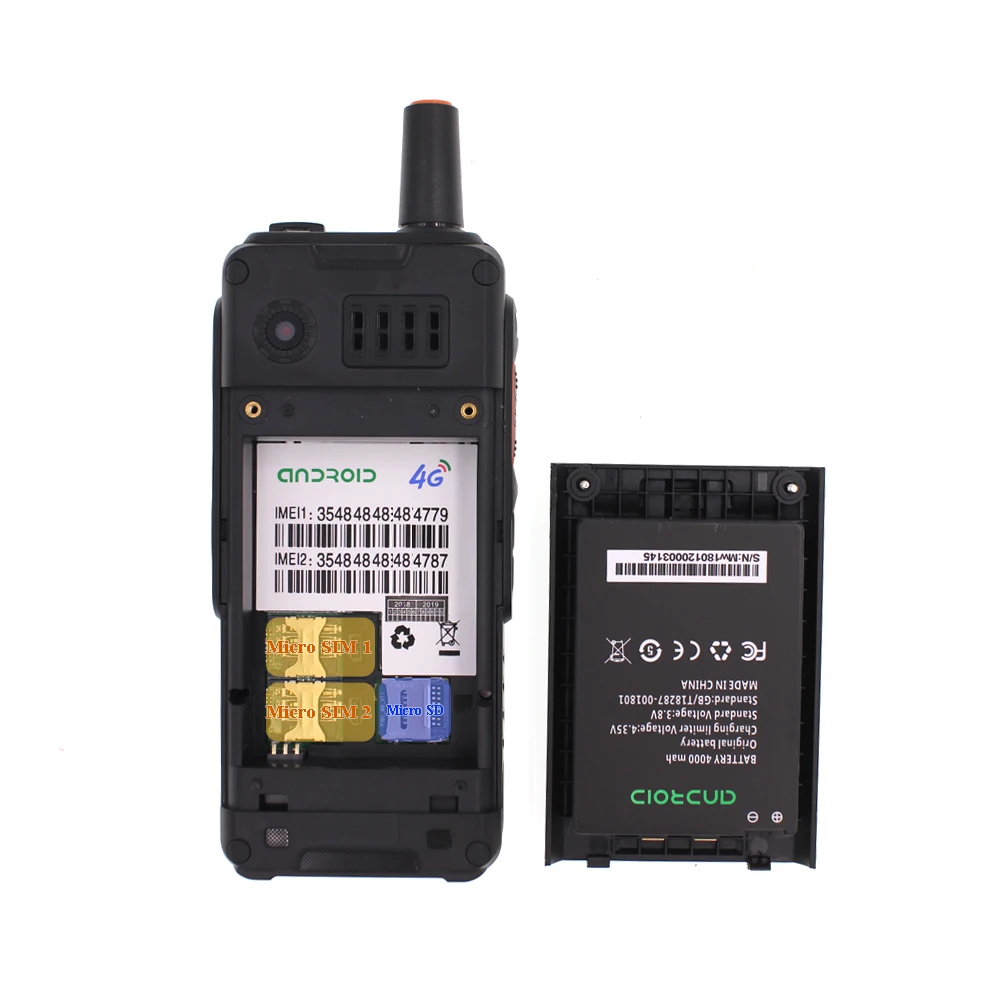 UNIWA 7S +/F40 Zello ПР Преносима Радиостанция, Мобилен Телефон Водоустойчива IP65 2,4 