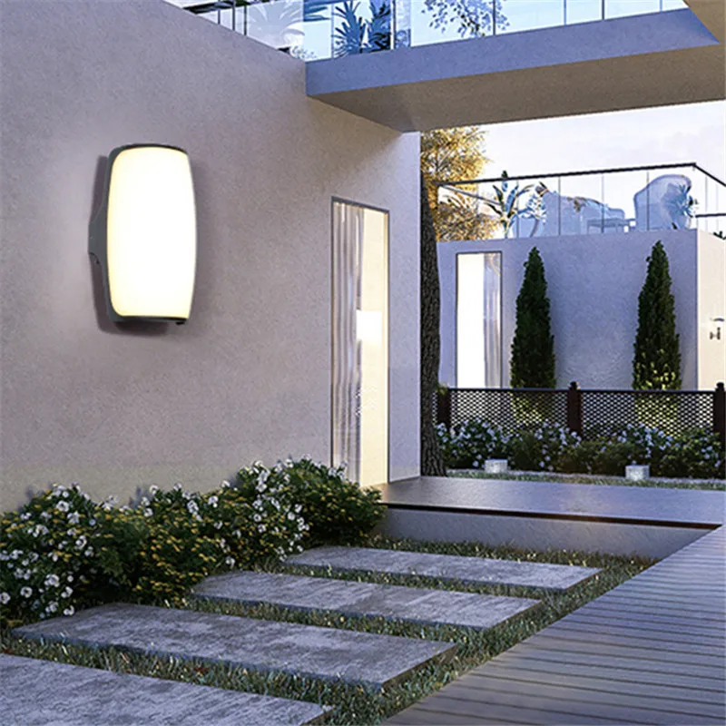 Миниатюрен Модерен Ретро, с монтиран на стената лампа, прости креативни led външни стенни, водоустойчива IP65 за вила, градина, тераса, коридор3