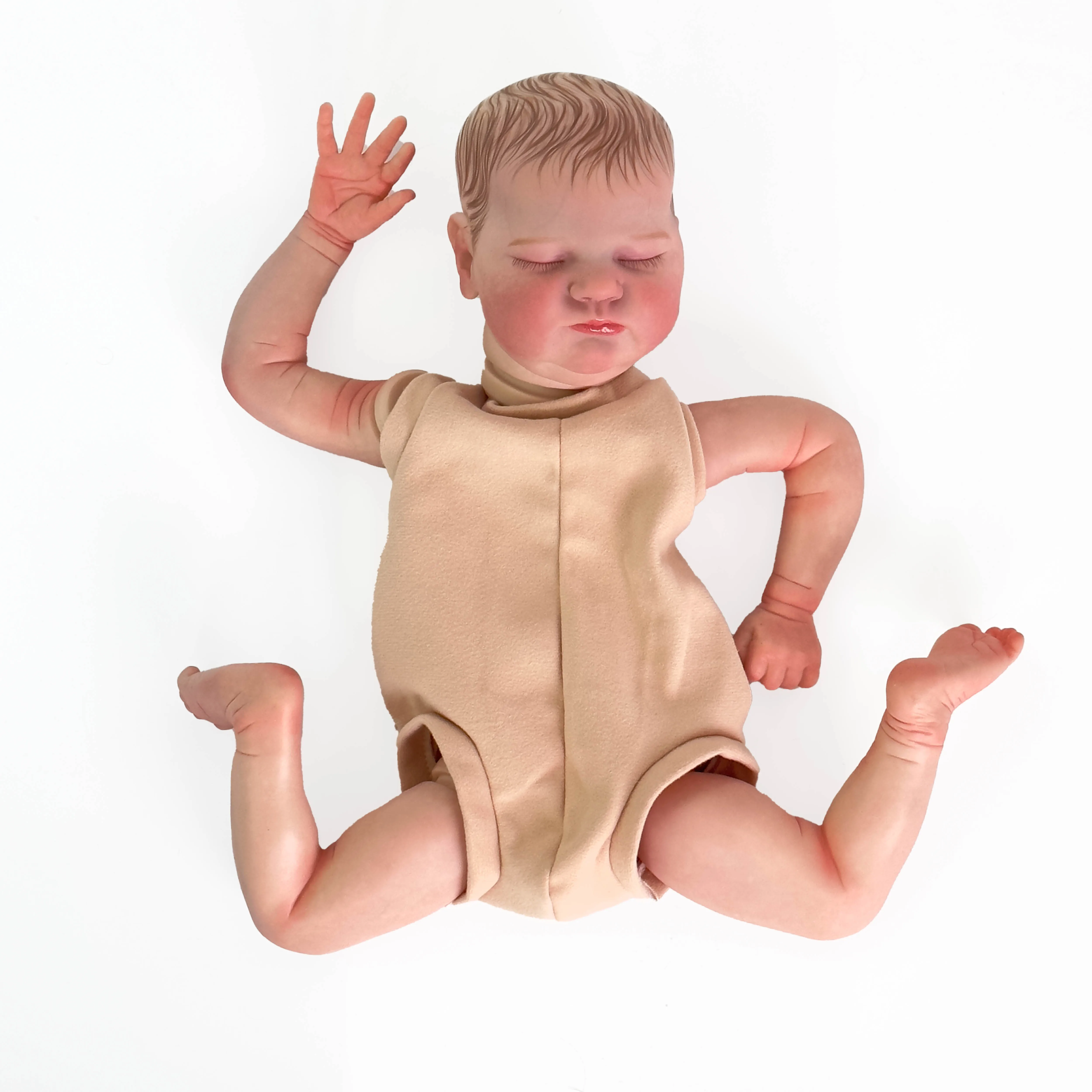 Санди 19 инча Комплект за Новородено Кукли Реборн Baby Quinlyn Реалистични Меки На Пипане Вече Боядисани Непълни Част на Кукли3