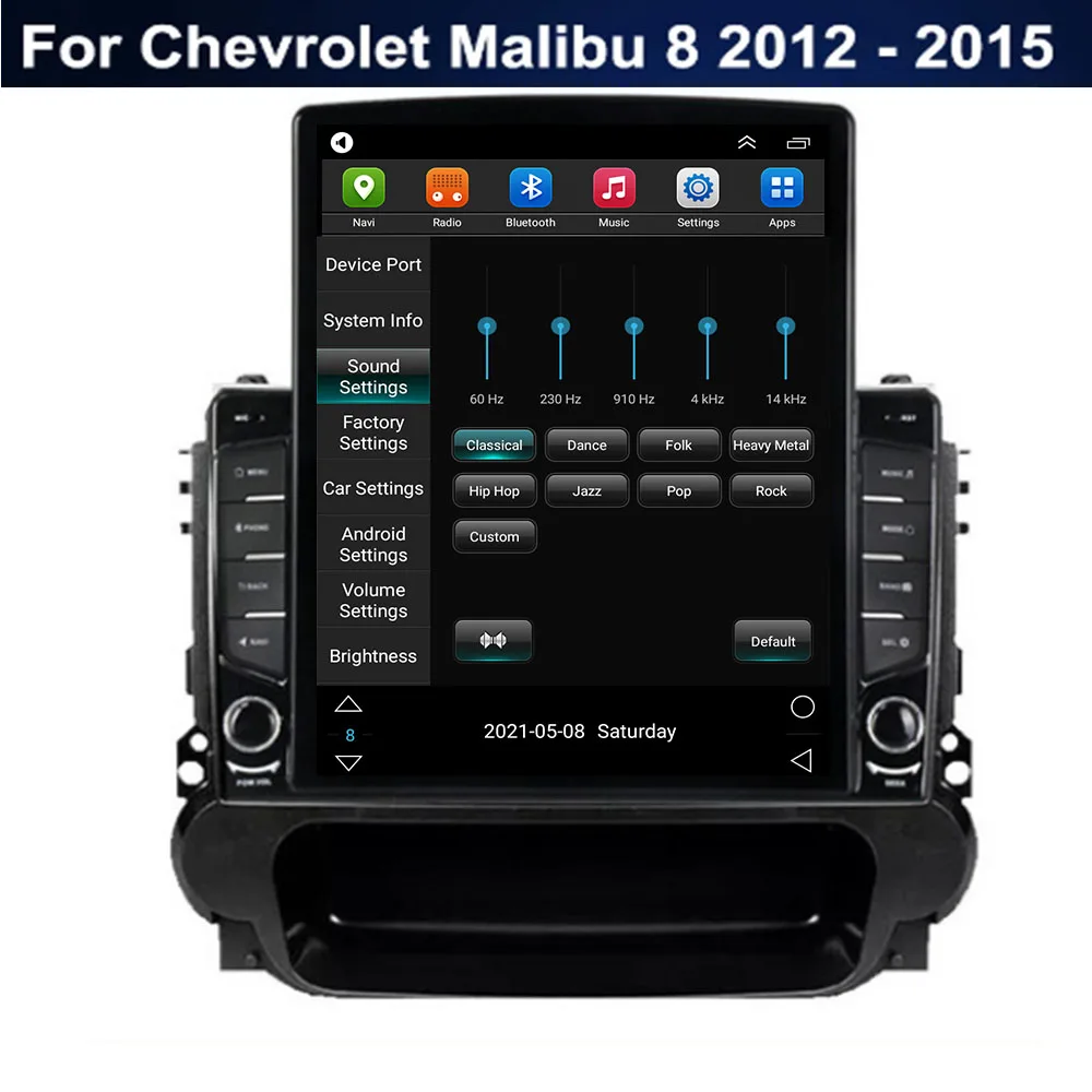 За Tesla Стил 2Din Android 12 Радиото в автомобила На марката Chevrolet Malibu 8 2012-2035 Мултимедиен Плейър GPS Стерео Carplay DSP Camer4