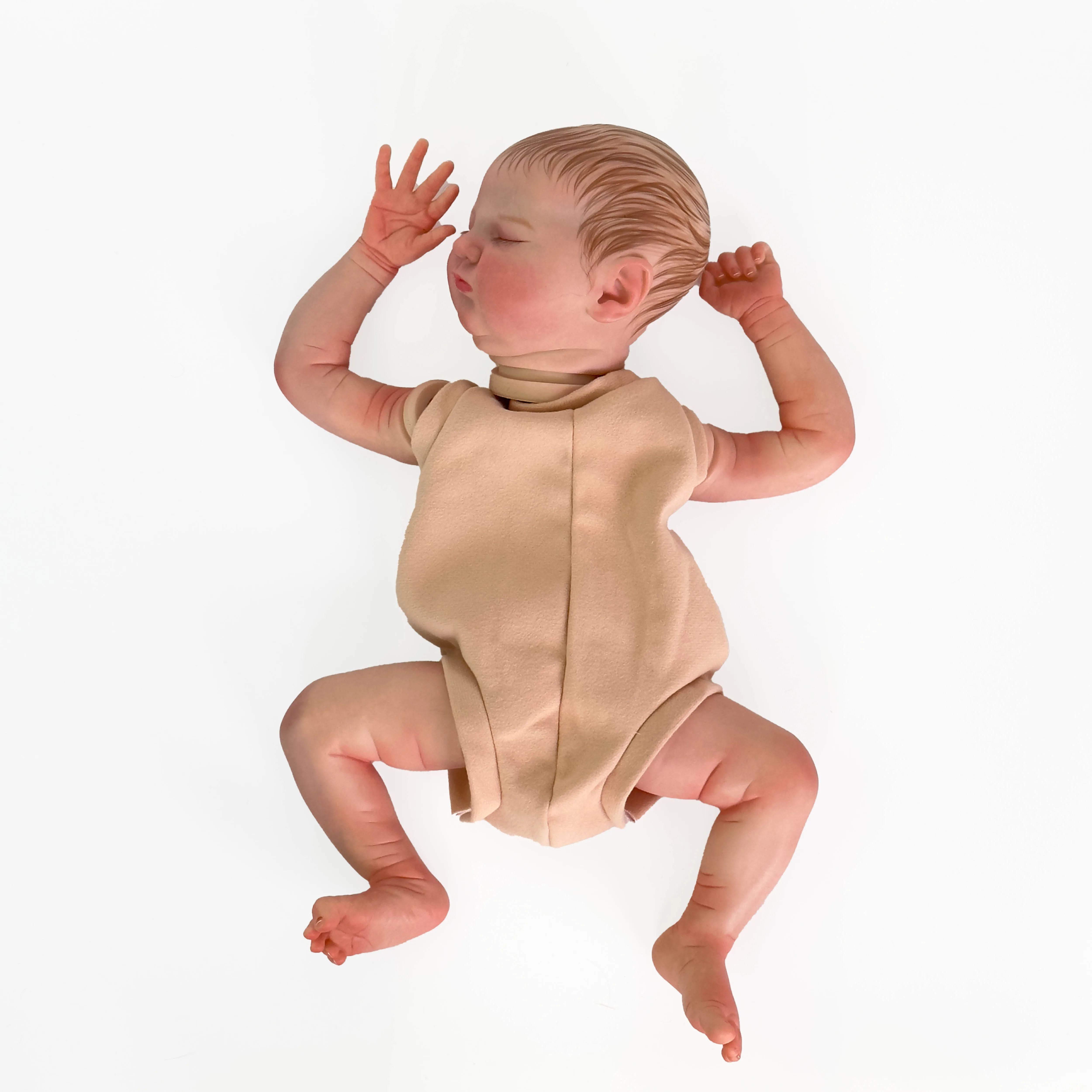 Санди 19 инча Комплект за Новородено Кукли Реборн Baby Quinlyn Реалистични Меки На Пипане Вече Боядисани Непълни Част на Кукли4
