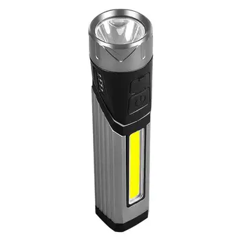 Битумен фенерче USB Безжичен Алуминиев фенер с 500 Лумена, сгъваем светло джоб фенерче със завъртане на 90 градуса с магнитна основа