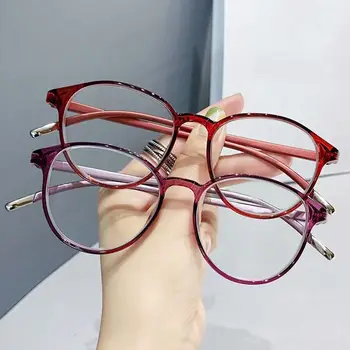 Блокиране на син лъч Анти-Сини Очила За Четене TR90, ултра-леки Кръгли Очила За Защита на Очите, Оптични Очила за Очила