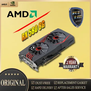 Видео карта ZUIDID AMD RX580 8G 256Bit 2048SP GDDR5 графична карта За серия Карти RX580 се Използват RX580 DisplayPort placa