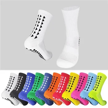 Горещи продажба на Висококачествени професионални мъжки футболни спортни чорапи С неплъзгащи устойчива на износване дръжка с дълъг шнорхел, мини футболни чорапи