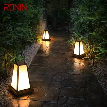 Градинска модерна слънчевата морава лампа RONIN LED Преносимо Осветление Водоустойчива IP65 Декоративни храсти за градината Безплатна доставка