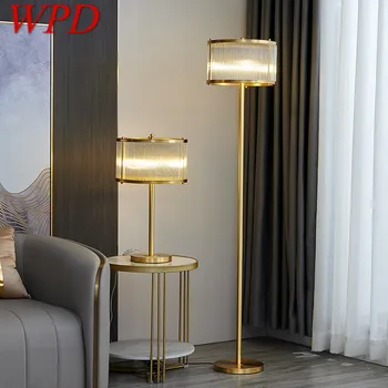 Етаж лампа, WPD от Скандинавски Месинг, модерна Луксозна спалня, дневна, в близост до с мека мебел, led декоративна лампа