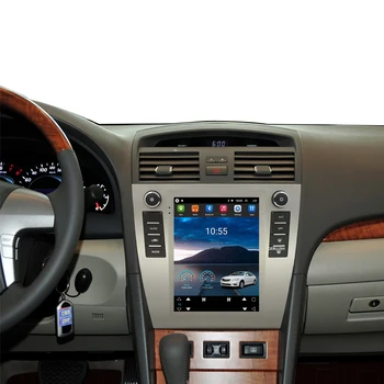 За Автомобил Tesla Style Android 2Din Радио За Toyota Camry 6 XV 40 50 2006 2007 2008 2011 2012 Carplay Мултимедиен плеър Autoraido