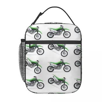 Зелена чанта за обяд на мотора с пагон за многократна употреба контейнер за обяд за Пикник Работа на Училището