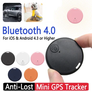 Интелигентен Мини GPS Тракер Безжични мрежи за Домашни Любимци Ключ Телефон Котка Куче Анти-Изгубени GPS Локатор Bluetooth 4.0 за iOS и Android, 4.3 или по-висока