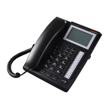 Кабелен стационарен телефон с номер на обаждащия се и по-голям дисплей Удобно комуникационно решение за дома и офиса