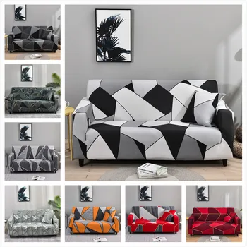 Калъф за дивана в Геометричния стил за Дневната, Еластичен Протектор на Дивана, свалящ за дома, канапе, Калъфи за мека мебел със защита от белене
