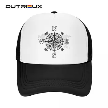 Компас DUTRIEUX с карта на света, бейзболна шапка за жени, Регулируеми светлина, шапка шофьор на камион, слънчеви шапки възстановяване на предишното положение