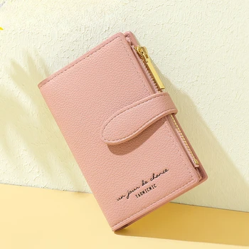 Креативен мини-сладък студентски чантата с няколко карти, женствена чанта за карти Ins с цип