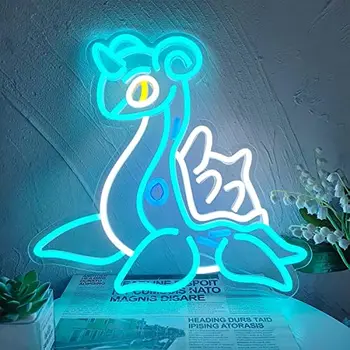 Неонова реклама с участието на аниме-дракон, Янпанский неонова лампа за декора на стените игри стая, спалня, антре, най-Добрите подаръци за любителите на аниме, Аниме-лампата се захранва от USB