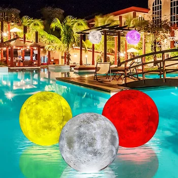 Нова градинска Плаващ Подводен топка лампа за слънчева батерия, с променящ се цвят, за парти край басейна, нощна светлина за дворно езерце