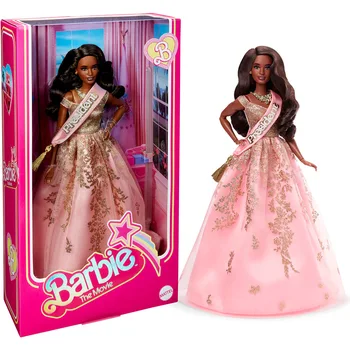 Оригиналната са подбрани Кукла Барби The Movie, Президент на Барби В Розово-злато рокля, са подбрани Фигурка За Момичета, Играчка Подарък За Празника