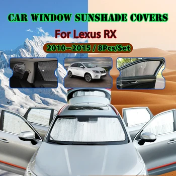 Покриване на Прозорци на колата Калъф За Lexus RX 270 350 270 AL10 2010 ~ 2015 Слънчеви Стъкла на Страничните Козирка Слънчеви Стъкло Автомобилни Аксесоари
