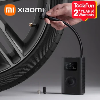 Преносими електрически въздушна помпа Xiaomi 2 Надуваеми Treasure 150psi 2000mAh с датчик за налягане за велосипеди, Мотоциклети, Скутери