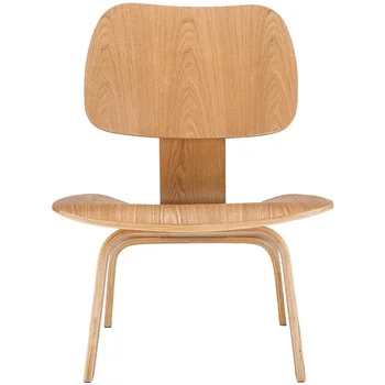 Стол за почивка от формованной шперплат С дървени Крака, Естествени мебели за дневна от Пепел, Реплика Дърво средата на века, Акцентный стол