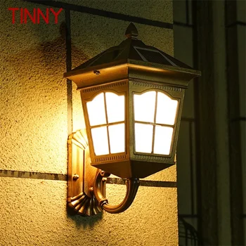ТЕНЕКЕДЖИЯ Подови Слънчеви Стенни Аплици Light LED Водоустойчива IP65 Модерен Лампа за Украса на Дома Веранда