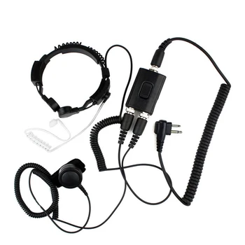 ФБР Тежкотоварни тактическа военна слушалки с горловым микрофон за Motorola 2 PIN GP88 GP300 P040 PRO1150 CLS1110 EP450